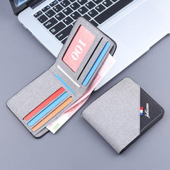 Men's Short Canvas Wallet