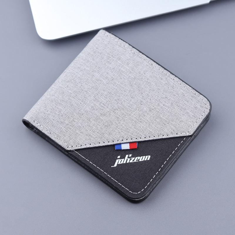 Men's Short Canvas Wallet