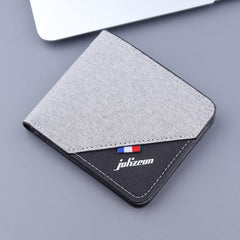 Men's Short Canvas Wallet