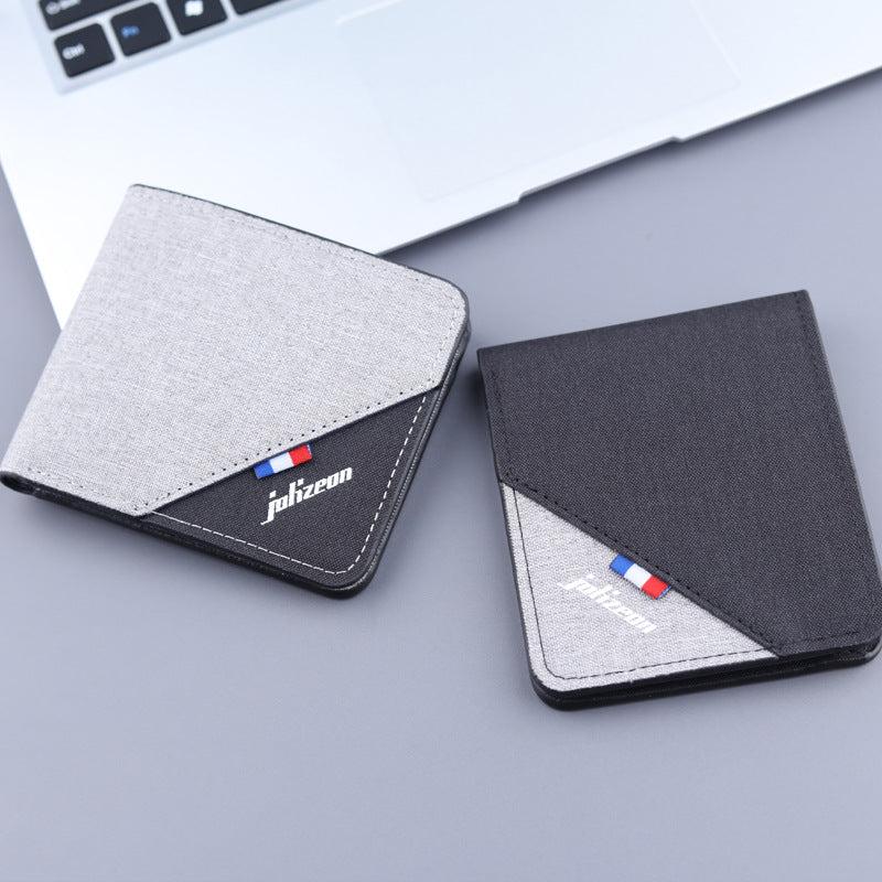 Men's Short Canvas Wallet
