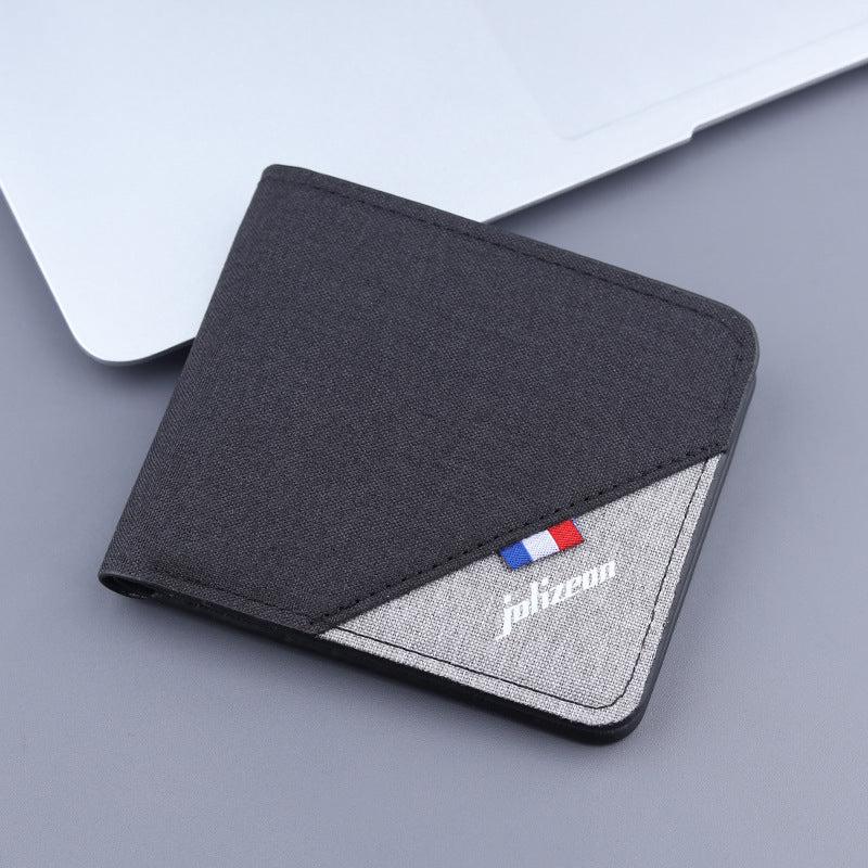 Men's Short Canvas Wallet