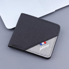 Men's Short Canvas Wallet