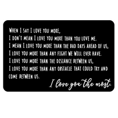 Son Gift Wallet Card Insert Engraved Note from Mom Dad Birthday