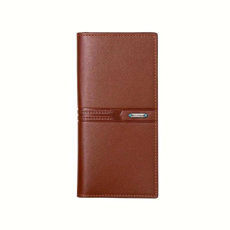 Men's Leather Long Wallet Card Holder Cash Purse Clutch Bag