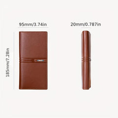 Men's Leather Long Wallet Card Holder Cash Purse Clutch Bag