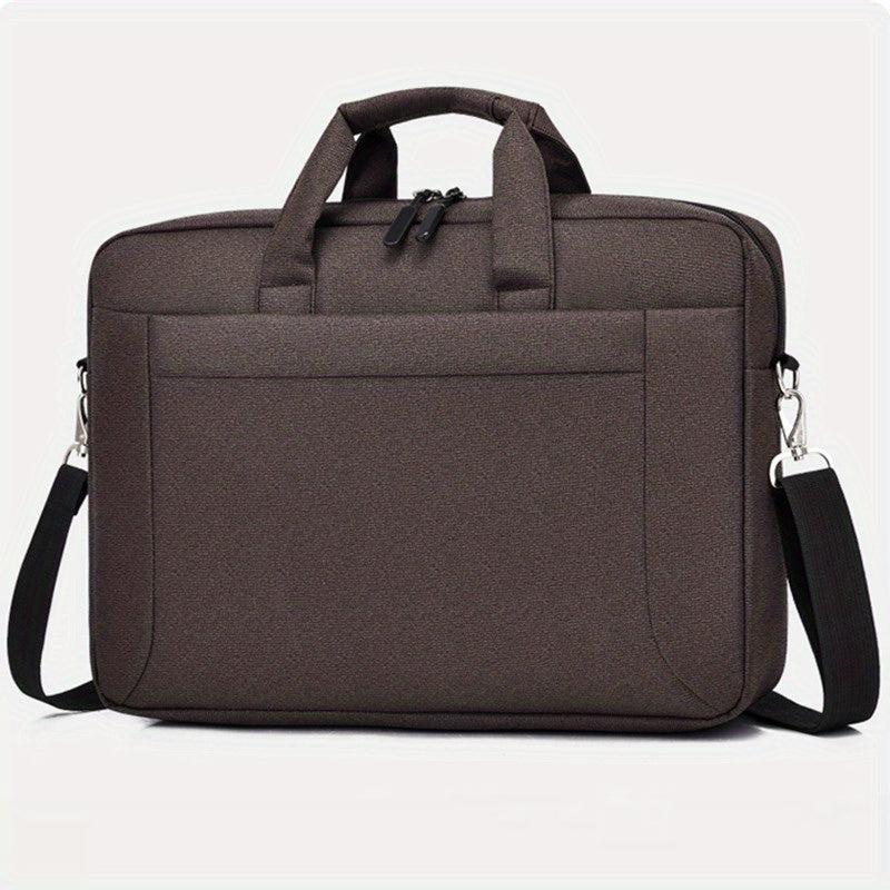 Large Capacity Men's Briefcase with Multiple Zipper Colors