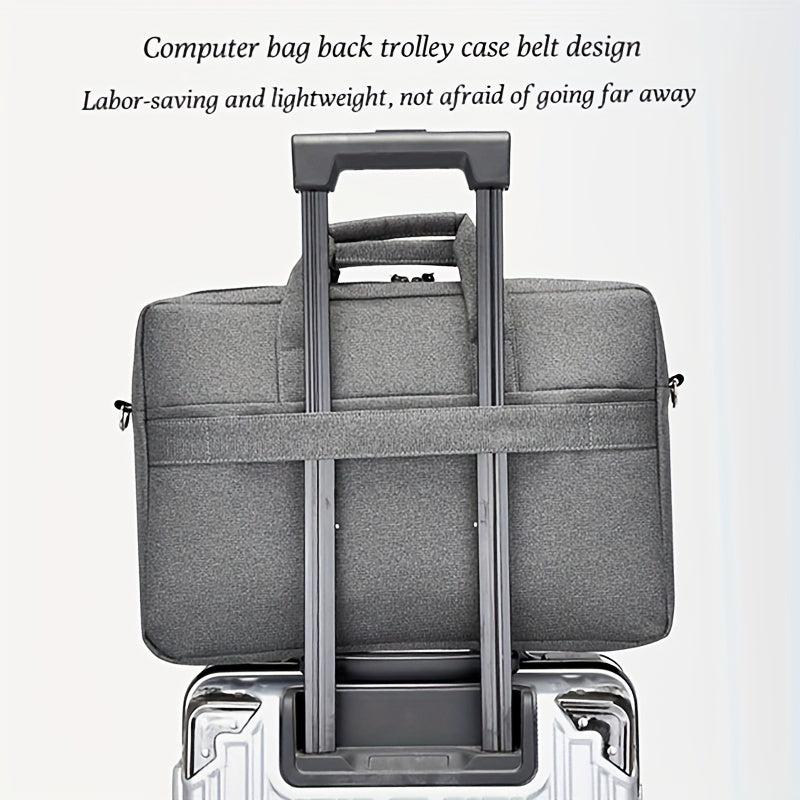 Large Capacity Men's Briefcase with Multiple Zipper Colors