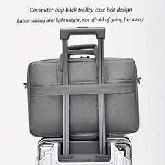Large Capacity Men's Briefcase with Multiple Zipper Colors