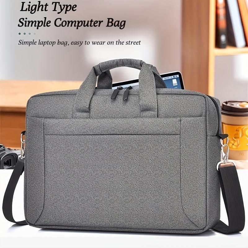 Large Capacity Men's Briefcase with Multiple Zipper Colors