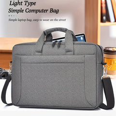 Large Capacity Men's Briefcase with Multiple Zipper Colors