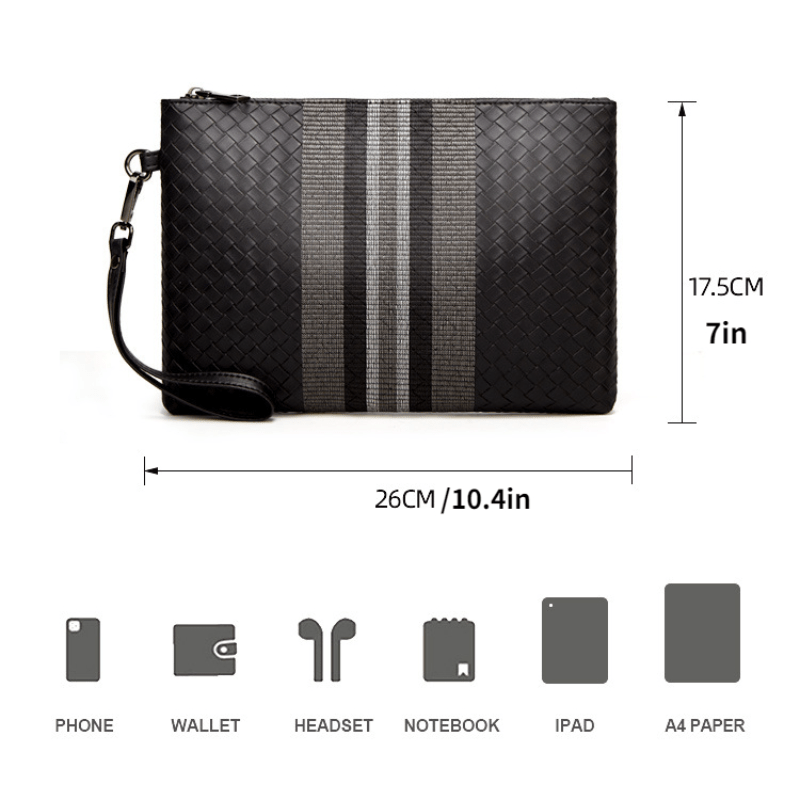 Business Men's Clutch Bag High Capacity Wallet Purse Male Pocket Bag