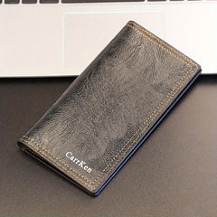 Men's PU Leather Letter Pattern Long Wallet Card Holder Gift
