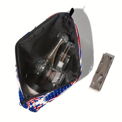 American Flag Pattern Storage Pouch Zipper Cosmetic Bag
