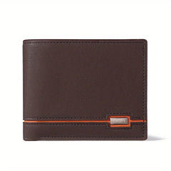 Men's RFID Blocking Short Wallet Large Capacity