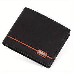 Men's RFID Blocking Short Wallet Large Capacity