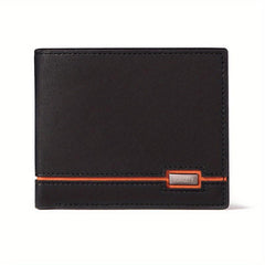 Men's RFID Blocking Short Wallet Large Capacity