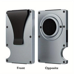 Men's Slim RFID Blocking Card Holder with Money Clip