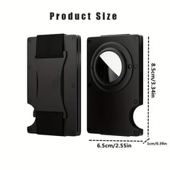 Men's Slim RFID Blocking Card Holder with Money Clip