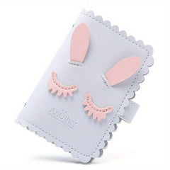 26 Card Slots PU Leather Credit Card Storage Bag with Rabbit Ears Texture