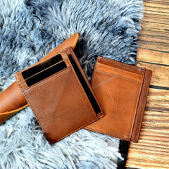 Men's Vintage Leather Card Licence Coin Purse