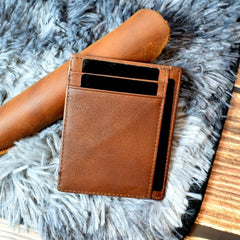Men's Vintage Leather Card Licence Coin Purse