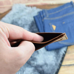 Men's Vintage Leather Card Licence Coin Purse