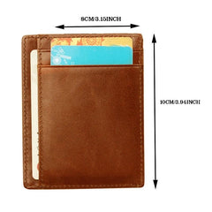 Men's Vintage Leather Card Licence Coin Purse