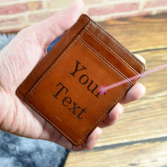 Men's Vintage Leather Card Licence Coin Purse