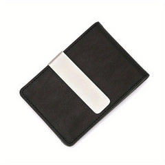 Men's Casual Leather Wallet with Money Clip