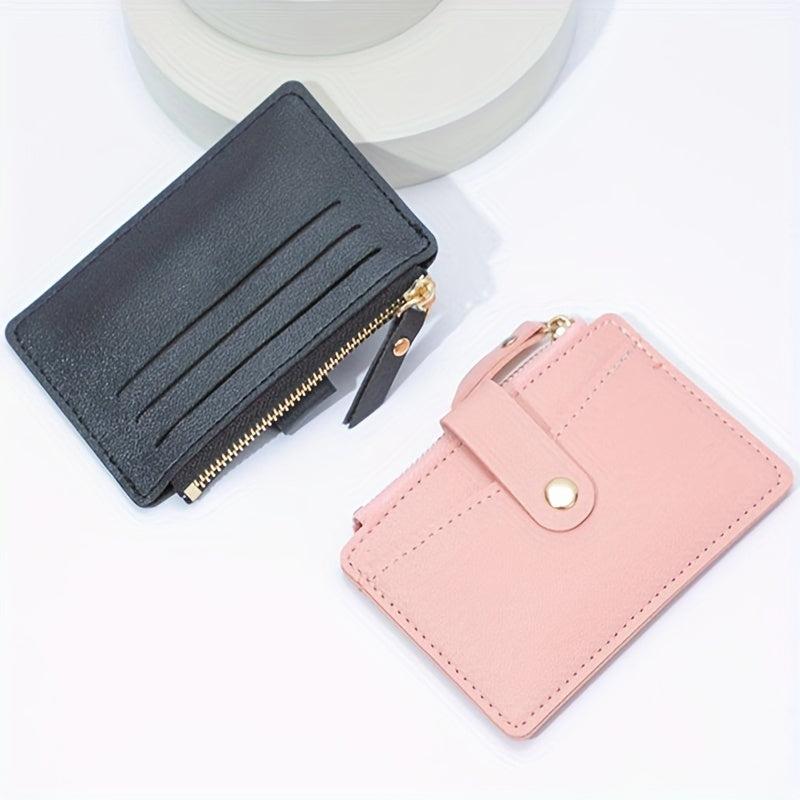 Card Bag Zipper Coin Purse Wallet for Shopping and Travel