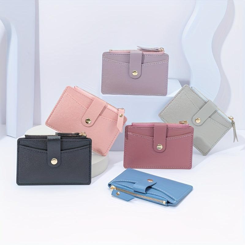 Card Bag Zipper Coin Purse Wallet for Shopping and Travel