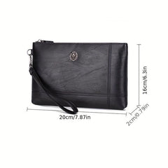 Retro Envelope Bag Large Capacity Clutch Business Wallet