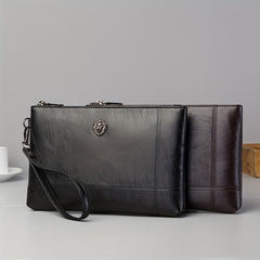 Retro Envelope Bag Large Capacity Clutch Business Wallet