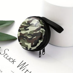 Men's Camo Zipper Coin Purse Key Bag Outdoor Storage Portable