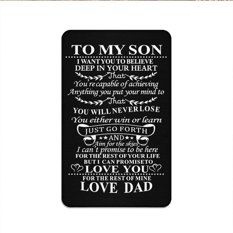 Kids Family Alloy Wallet Card