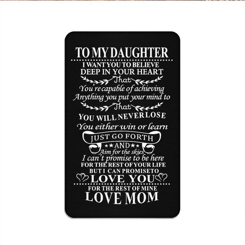 Kids Family Alloy Wallet Card