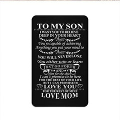 Kids Family Alloy Wallet Card