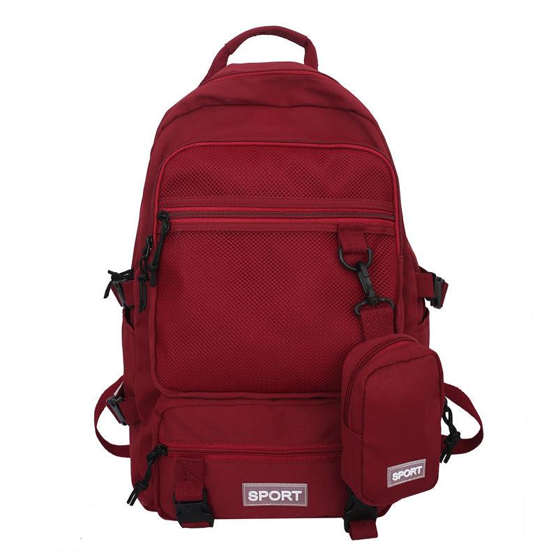 2pcs Men's Lightweight Backpack with Pen Bag for 15.6u201d Laptop
