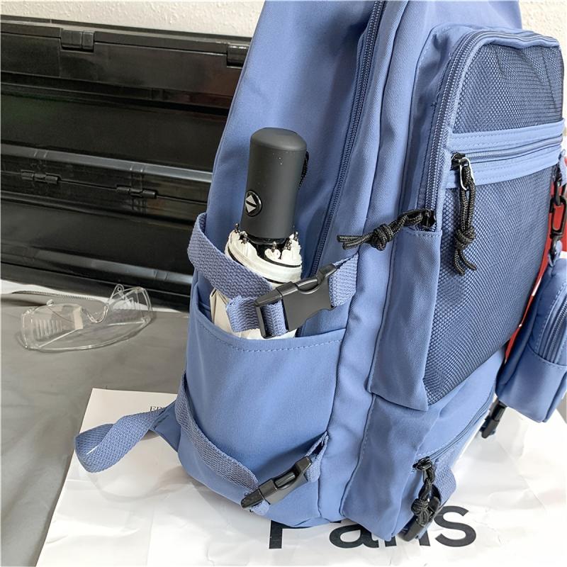 2pcs Men's Lightweight Backpack with Pen Bag for 15.6u201d Laptop