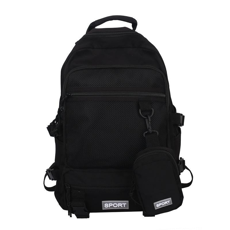 2pcs Men's Lightweight Backpack with Pen Bag for 15.6u201d Laptop