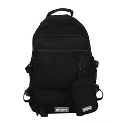 2pcs Men's Lightweight Backpack with Pen Bag for 15.6u201d Laptop