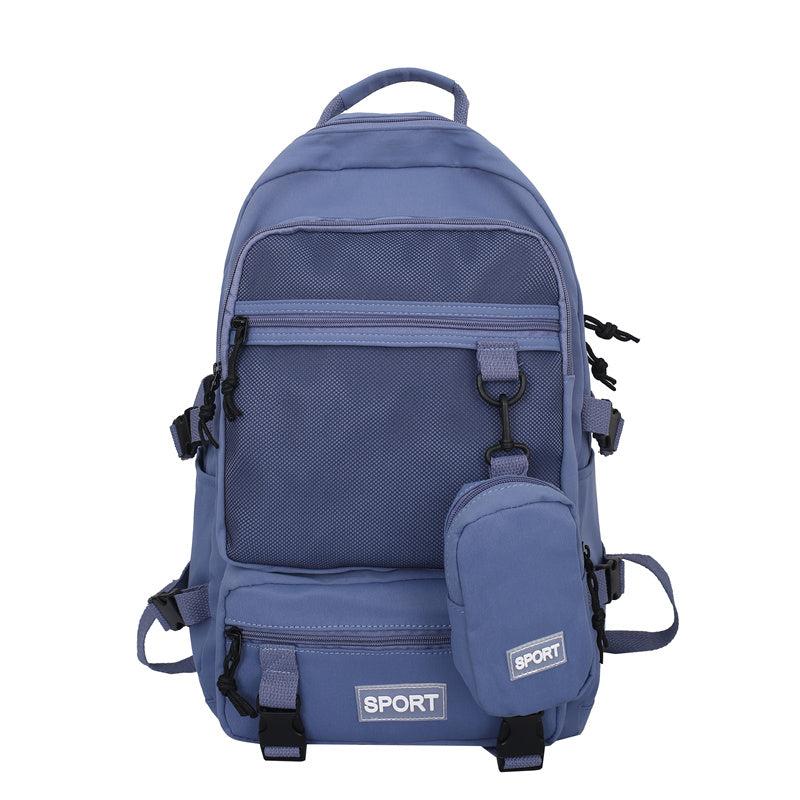 2pcs Men's Lightweight Backpack with Pen Bag for 15.6u201d Laptop