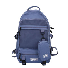 2pcs Men's Lightweight Backpack with Pen Bag for 15.6u201d Laptop