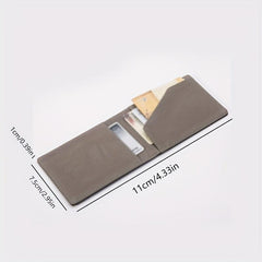 PU Leather Wallet Clip Card Holder Multiple Slots