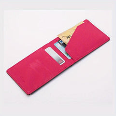 PU Leather Wallet Clip Card Holder Multiple Slots