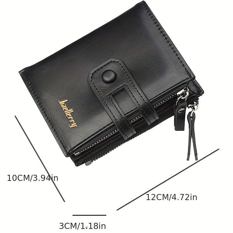 Men's Vintage PU Leather Short Wallet Card Holder