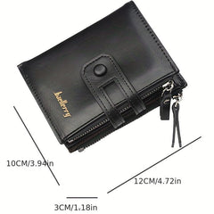 Men's Vintage PU Leather Short Wallet Card Holder