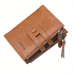 Men's Vintage PU Leather Short Wallet Card Holder