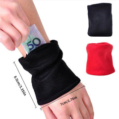 Sport Wrist Wallet Pouch Arm Band Zipper Bag Fleece Wallet for Outdoor Sports