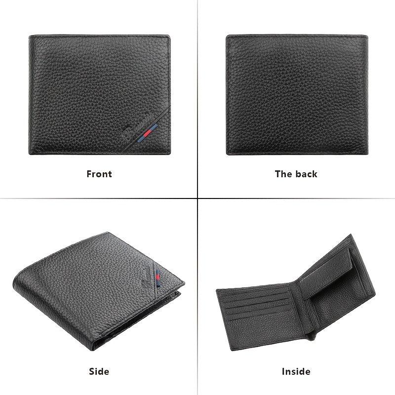 Men's RFID Leather Money Clip Wallet Vintage Card Holder